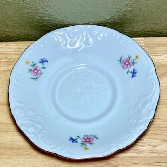 Wawel China • Floral Tea Cup & Saucer Set • Gold Trim • Made In Poland • Rare • - Picture 10 of 14